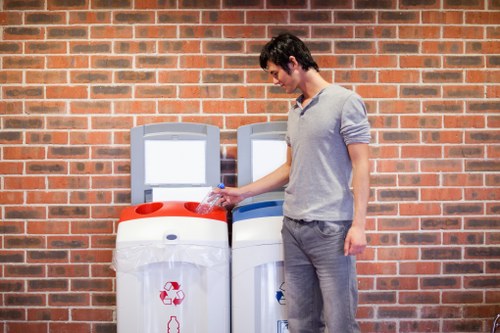 Team of professionals handling recyclable materials in Barbican