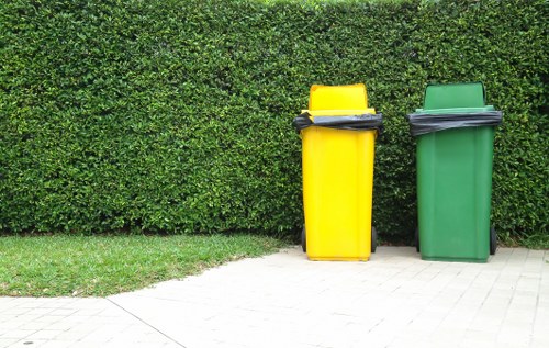 Business premises in Barbican with clean and organized waste removal setup