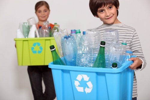 Various types of builders waste materials