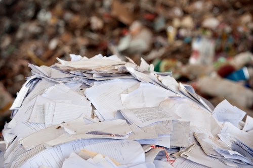 Waste clearance process steps illustrated